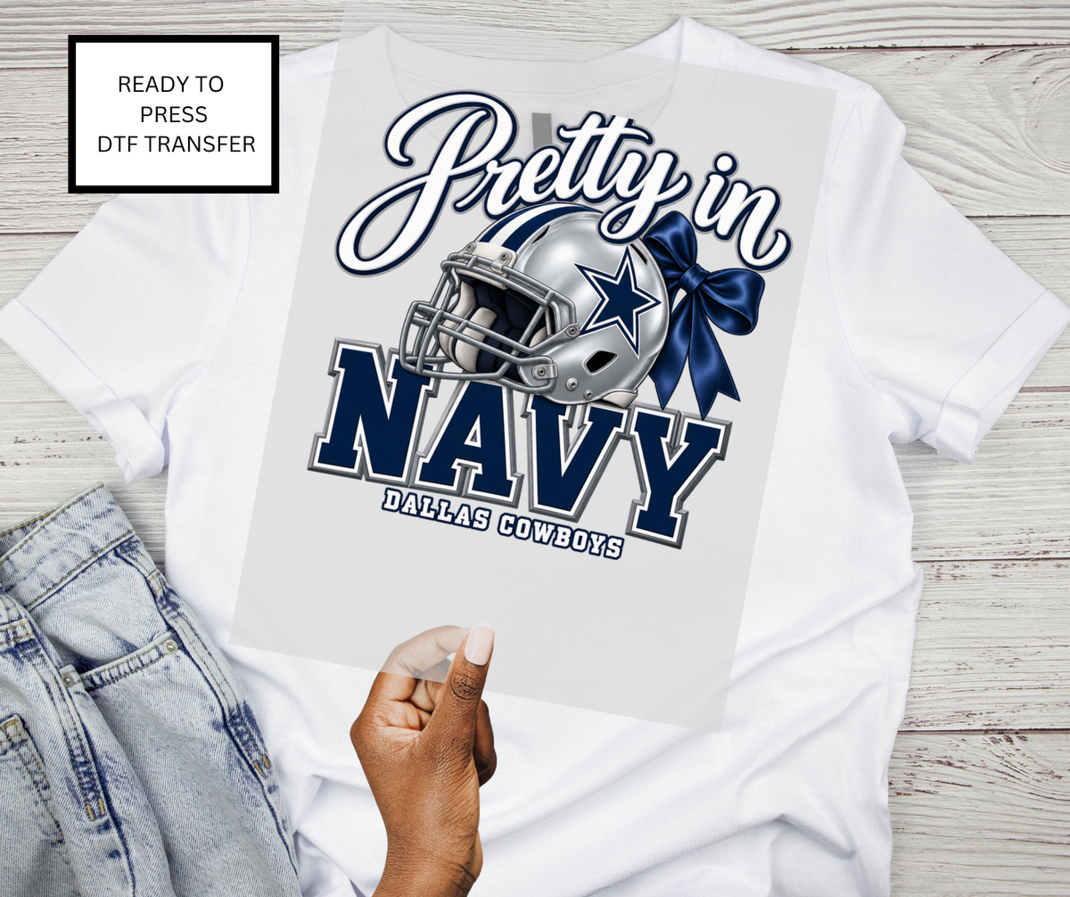 Pretty in Navy – DTF Transfer