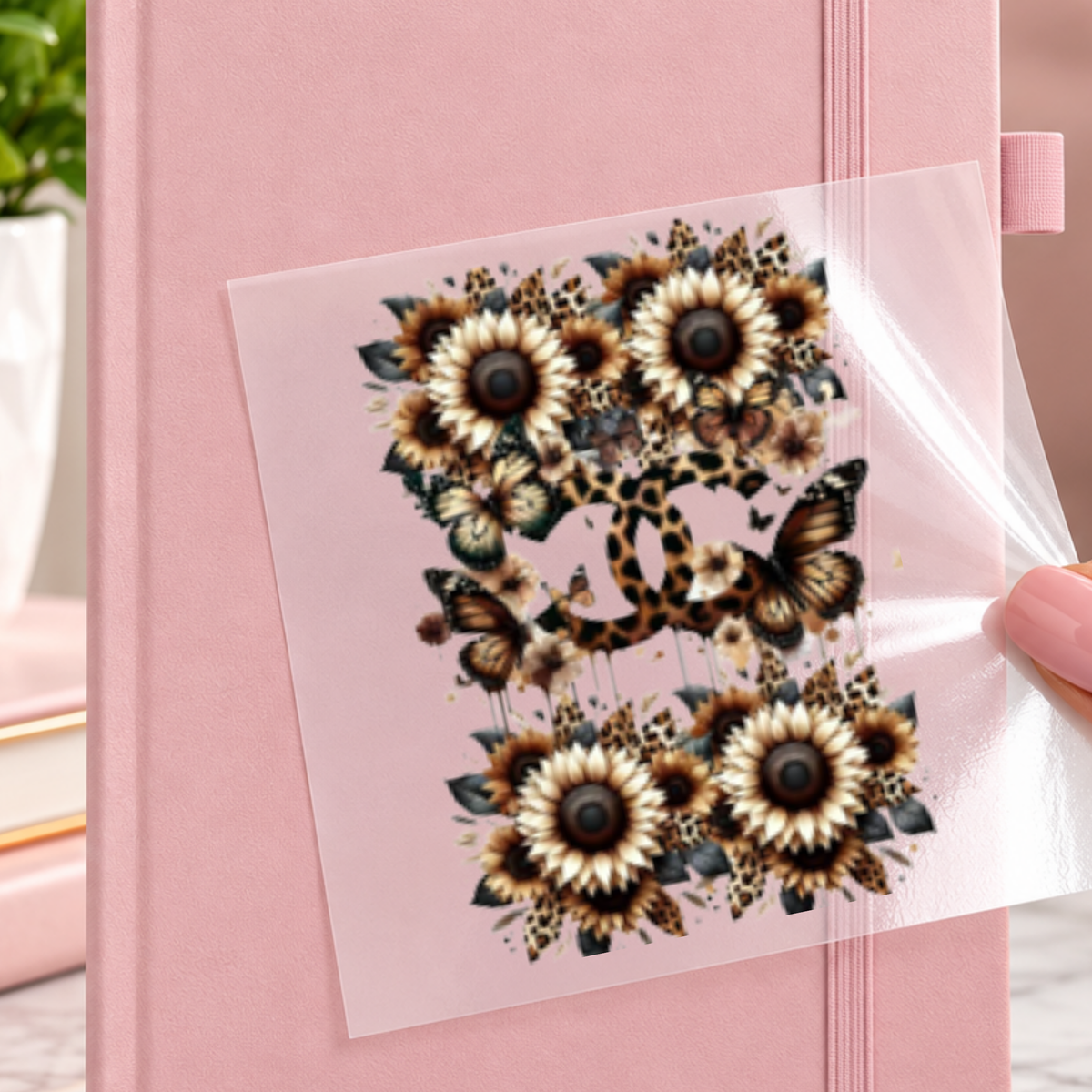 Sunflowers & Butterflies – UV DTF Transfer